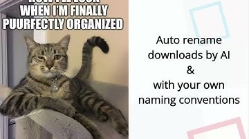 Cantrips - auto rename downloads by AI & with your own naming conventions