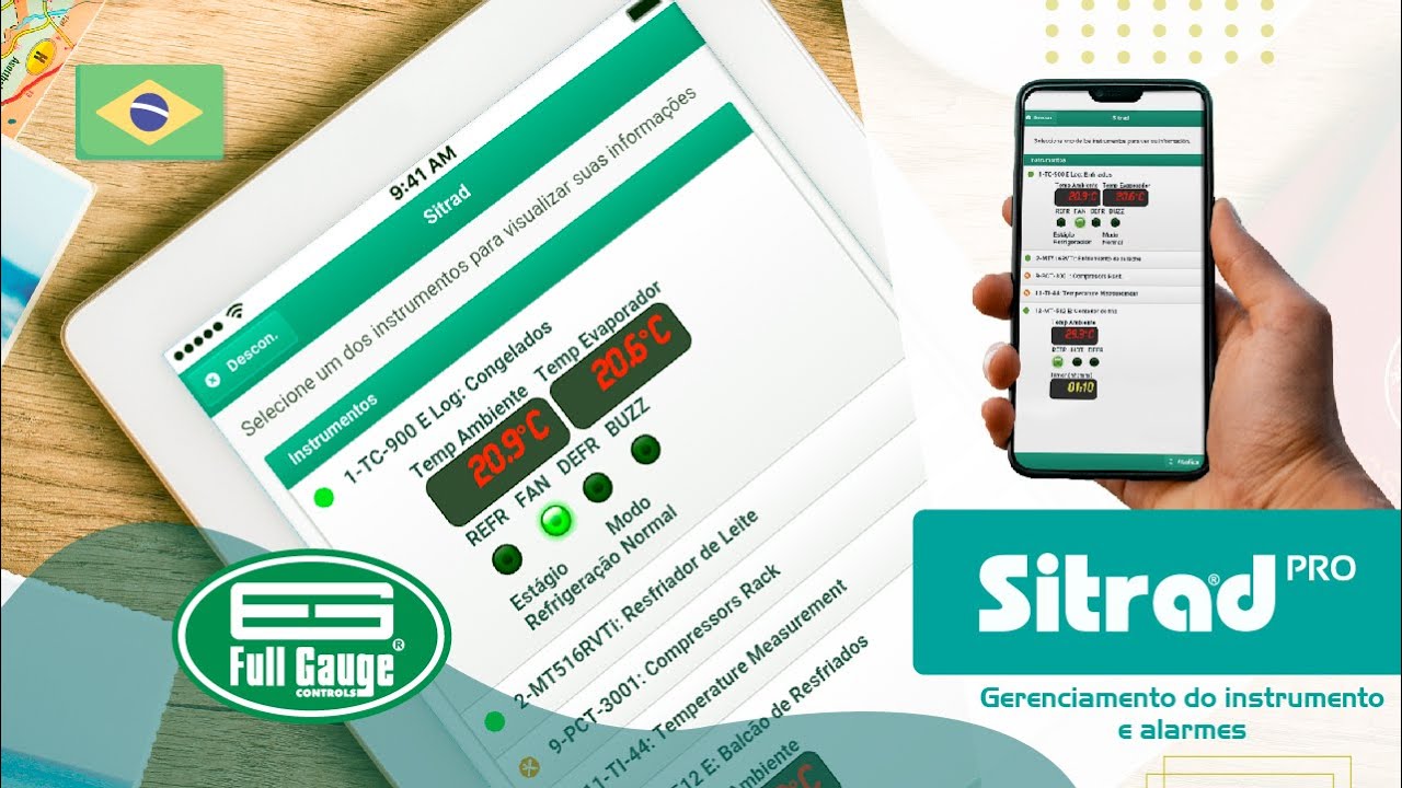 Sitrad Pro: gerenciamento do instrumento e alarmes