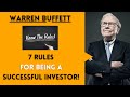 Warren Buffett: 7 Rules to be a GREAT Investor!