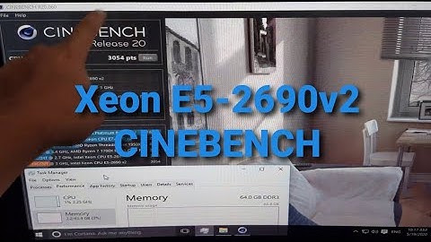 Single Xeon E5-2690v2 CINEBENCH R15 & R20