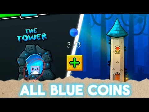 Видео: Все секретные (синие) монеты в GEOMETRY DASH 2.2 | THE TOWER | GEOMETRY DASH 2.2