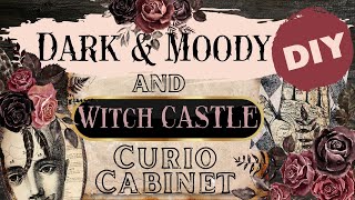 DARK AND MOODY~WITCH CASTLE CURIO CABINET