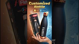 Customized Name Bottle 😍 | Hot &amp; Cold 24 Hours Flask Review 🔥❄️ Flair Spark 500