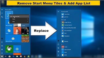How to Replace Start Menu Tiles With App List on Windows 10 PC Laptop