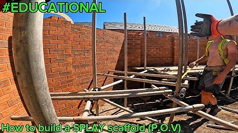 How to build a SPLAY scaffolding #P.O.V #123 #educational #scaffolding #construction #subscribe