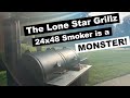 This is a MONSTER of a Smoker! | Lone Star Grillz Review (24"x48" Offset Smoker)