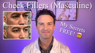 Cheek Fillers (Masculine face) My technique