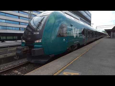 Trains at Skøyen station (Vy, Flytoget) YouTube