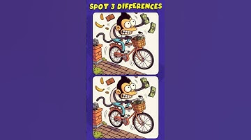 Spot the differences: Can You Beat All 3 !? (A Bit Tricky) #short #findthedifference