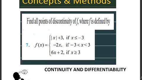 Find all points of discontinuity of f, where f is defined by f(x)=mod(x)+3 if x is less then -3