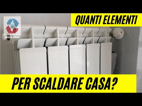 Quanti elementi di termosifoni occorrono per riscaldare bene casa?