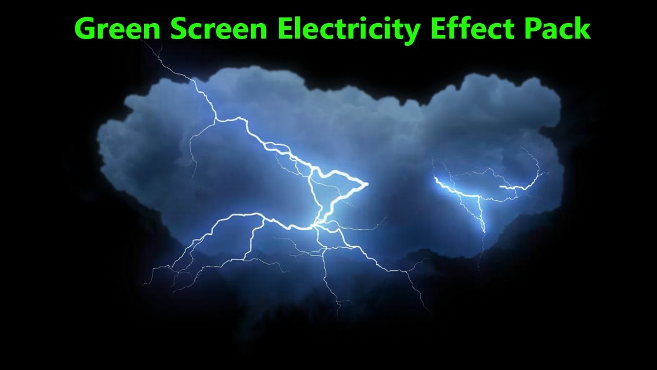 Green Screen Electricity Effect pack - YouTube
