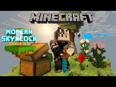 魔影live Minecraft Modern Skyblock 3 Departed伺服器minemagical空島生存day6 今天要跟精靈做交易 Youtube
