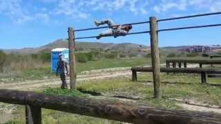 Obstacle course in Camp Pendleton.