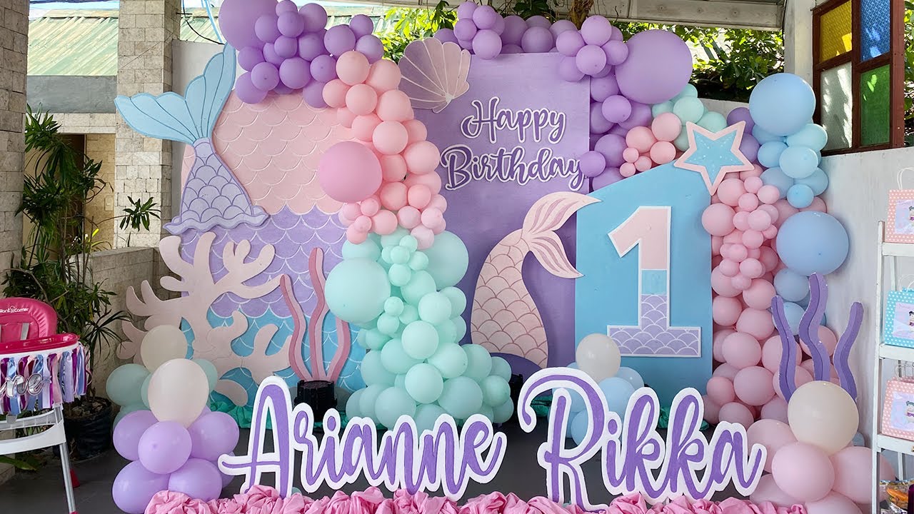 Arianne Rikka's 1st Birthday celebration | Under the Sea Themed Birthday Party | Mermaid theme