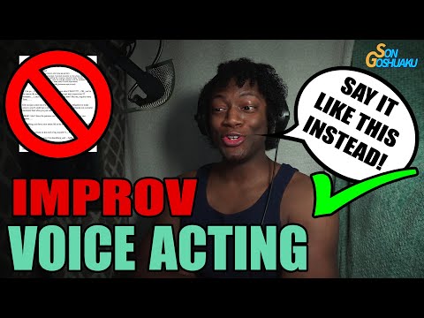 Improvisation Voice Acting | Voice Actor Improvises Auditions | Improv By @SonGoshuaku