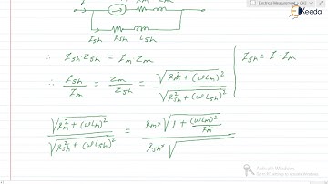 Extension of Range of MI Ammeter | Electromechanical Indicating Instruments | GATE IE