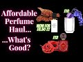 Crazy Cheap Perfume Haul But Are They Any Good? Affordable Perfumes Blind Buys Celebrity Collection