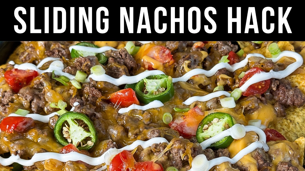 Вирусные начос на противне с плавающим сыром