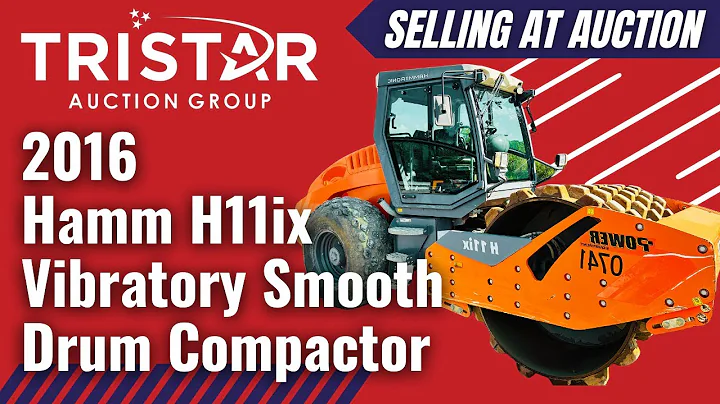 2016 Hamm H11ix Vibratory Smooth Drum Compactor (2763) - Selling at auction