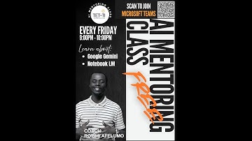 AI Mentoring Class  with Coach Rotimi | Google Gemini and NoteBook LM