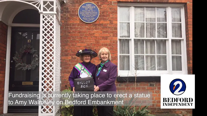 Amy Walmsley blue plaque unveiled in Bedford