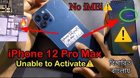 iPhone 12 Pro Max No Service.Unable to activate.No imei. Network problem.After flash unable to activ