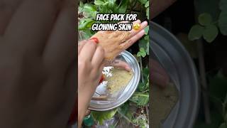 Face pack for glowing skin homemade 🤩💯#skinglowing #shorts #homemade