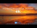 4K Incredible Sunset (UHD) 10 MIN Real-Time Nature Scene - San Diego Coast (Mavic 2 Pro Footage)