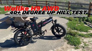 Wallke AWD H9  Up Hill Test ! This bike is such a Beast