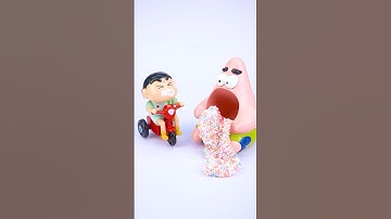 Satisfying with Unboxing and Review 3 Shin-chan, Patrick Toys Video