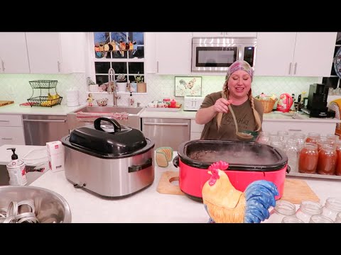 Large Family Cooking and Canning from Scratch Week