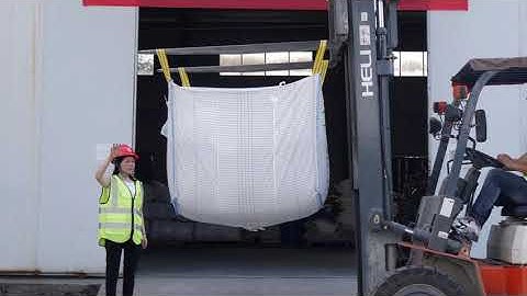 Top lift and drop test for a bulk bag FIBC