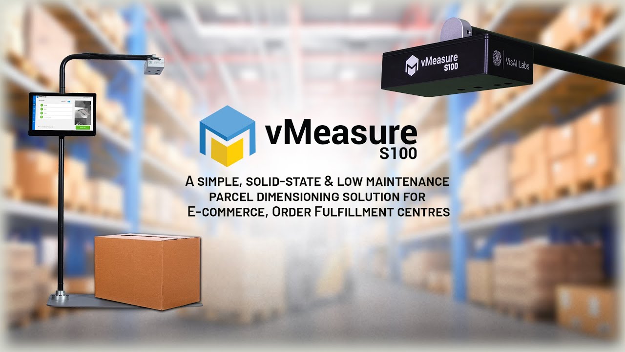 vMeasure S100 Parcel Dimensioning system  for warehouse and Order Fulfillment Center