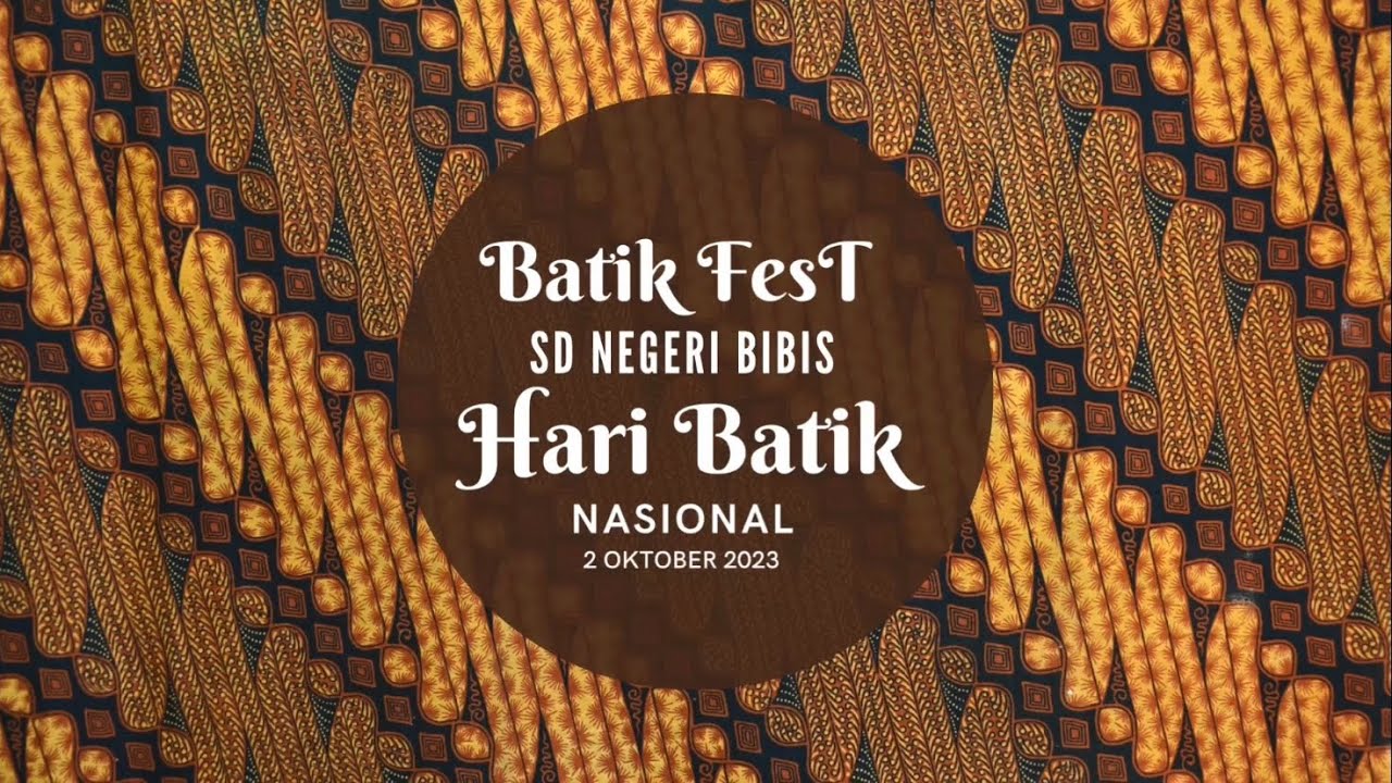 Ganteng dan Ayu Siswa Siswi SD Negeri Bibis Memakai Pakaian Batik | BATIK FEST | Hari Batik Nasional