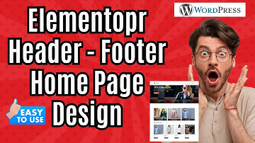 Create Header and Footer in Wordpress with Elementor | Header and Footer wordpress bangla Tutorial
