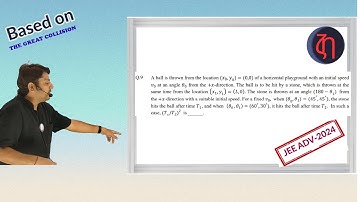 2024P2Q9 | THE GREAT COLLISION | PROJECTILE|  MECHANICS | JEE ADV 2023 | TACHYON PHYSICS