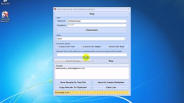 How To Use Yahoo! Mail Extract Email Addresses Software