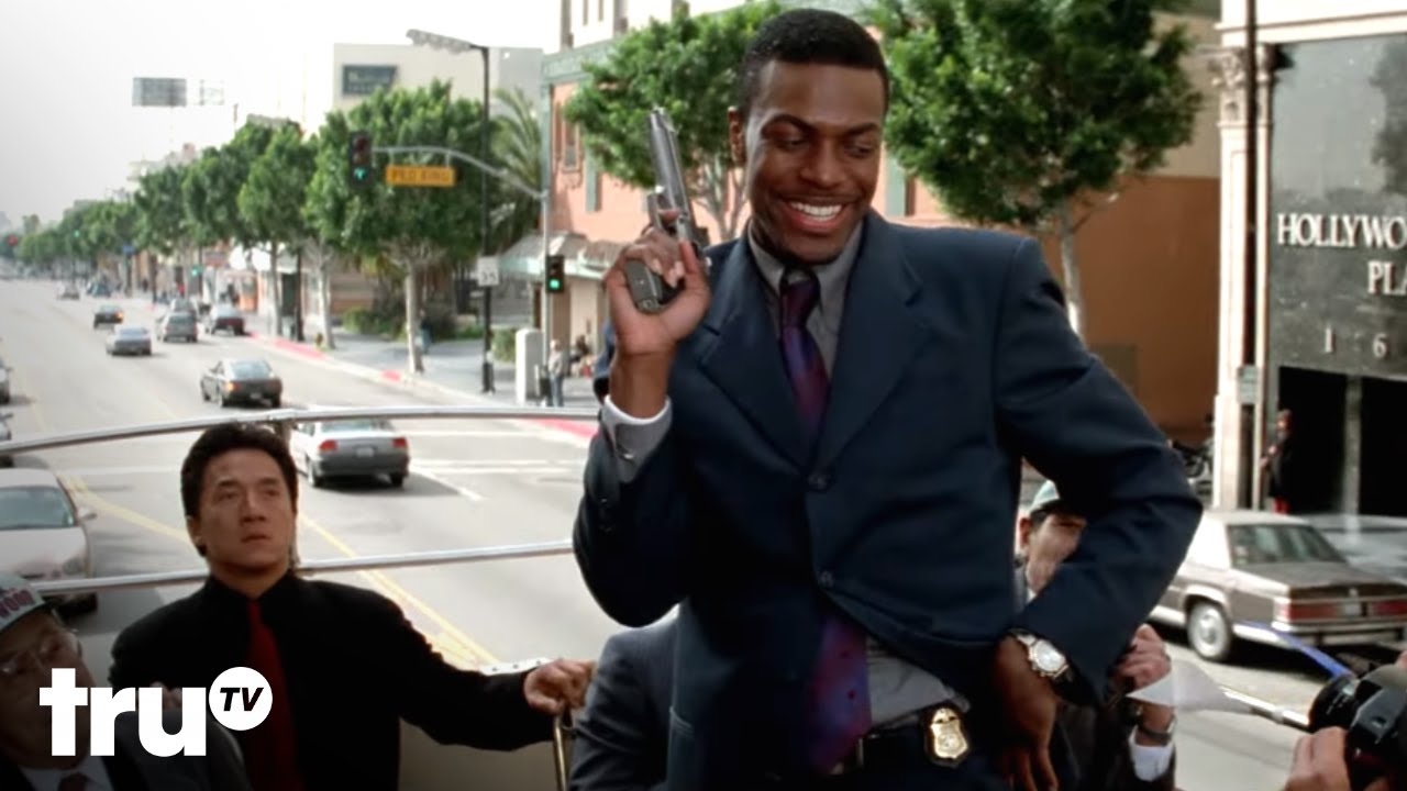 Rush Hour: Carter Chases Lee Down Hollywood Boulevard (Clip