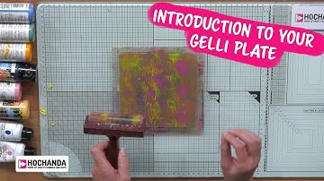 Introduction to your Gelli Plate by Leonie Pujol at Hochanda - The Home of Crafts, Hobbies and Arts