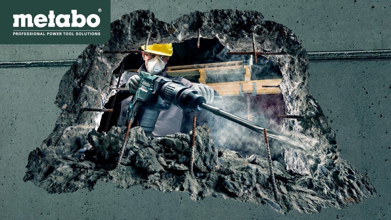 ⁣Metabo 1150 Watt Ηλεκτρικό Σκαπτικό Περιστροφικό Πιστολέτο KHEV 5-40 BL SDS-max