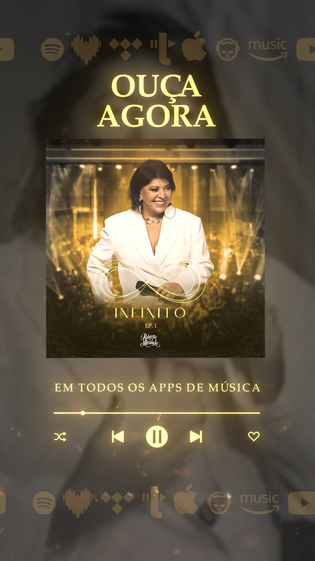 “Infinito, Ep. 1” já disponível em todas as plataformas digitais, meus amores. ♾️ #robertamiranda