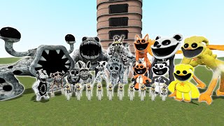 DESTROY ALL ZOONOMALY MONSTERS FAMILY & POPPY PLAYTIME 3 FAMILY in TALL GRASS - Garry's Mod
