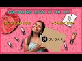 Sugar cosmetics try on reviewing swatches vinesha shah