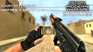 Counter-Strike: Source | Default Weapons with MW19/MW22 Animations Showcase [1080p 60FPS]