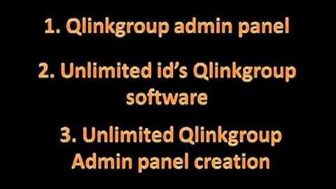 QLINK ADMIN PANEL & QLINKGROUP ADMIN PANEL SOFTWARE - godsolutionswork@gmail.com