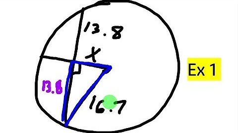 Find Circle Segments Using the Pythagorean Theorem