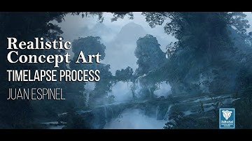 Realistic Environment Concept Art Speedpaint Timelapse Process Using Photobashin Techniques