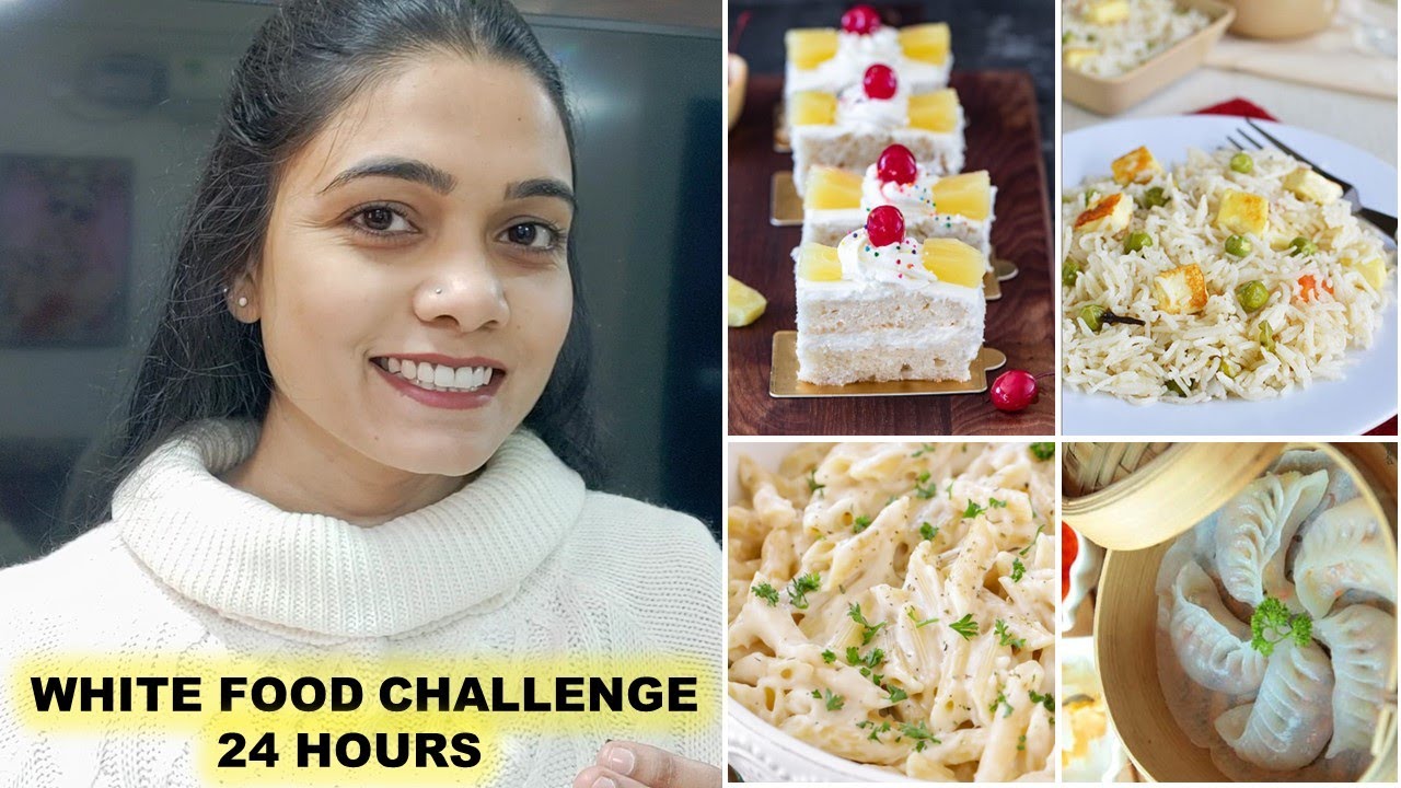 I Ate Only WHITE Food For 24 Hours || Food Challenge || Poonam Maurya
