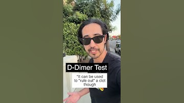 D-Dimer Test is Not Cool? #ddimer #medstudent #ER